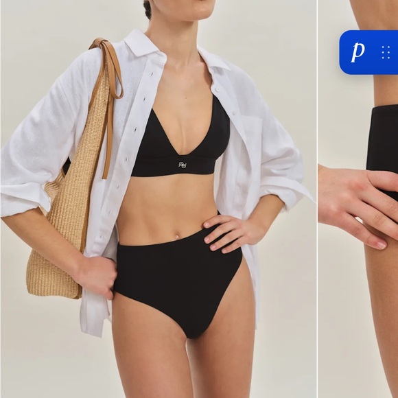 Reformation Ana Bikini Bottom Black - Size XL - Picture 4 of 4